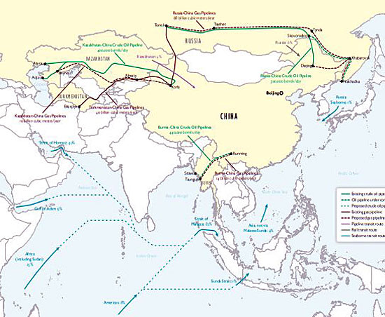 中国寻找石油的地缘战略